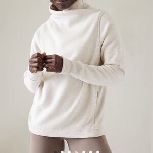 Athleta Cozy Karma Twist neck sweatshirt
